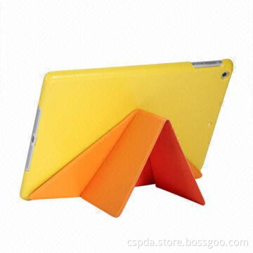 Super Slim PU Cases for iPad 5, with Multiple Stand Designs, OEM/ODM Orders are Welcome